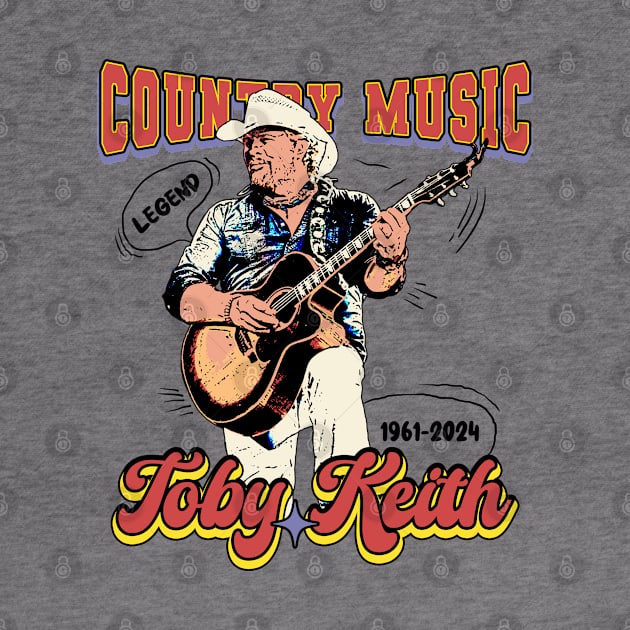 Toby Keith Country Music Retro by Mandegraph